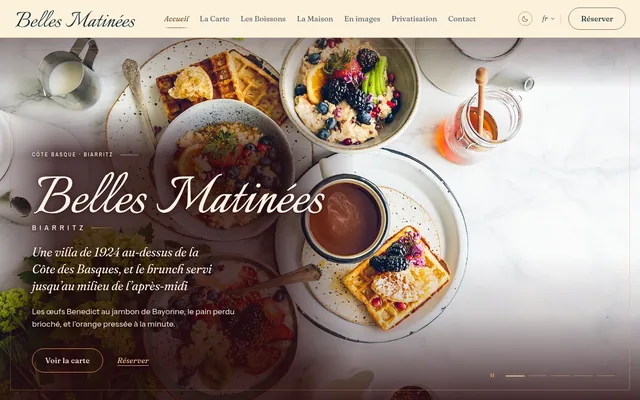 Le site de Belles Matinées
