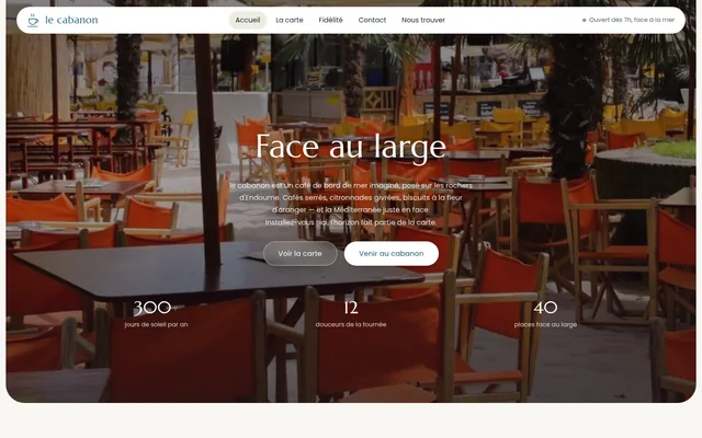 Le site de Le Cabanon