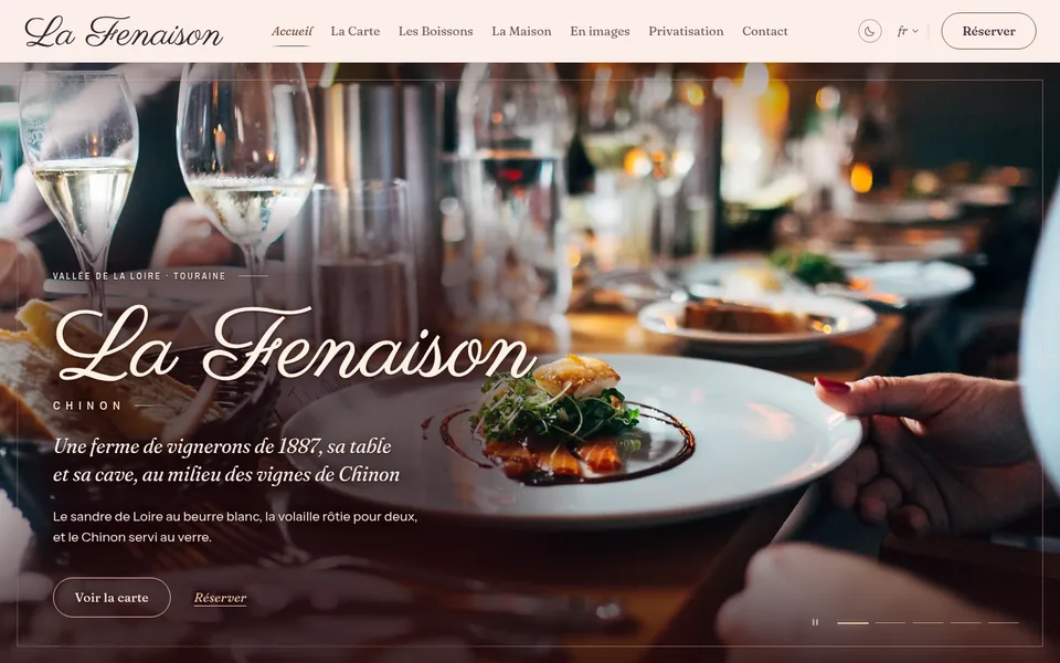 Le site de La Fenaison, sur un écran d’ordinateur