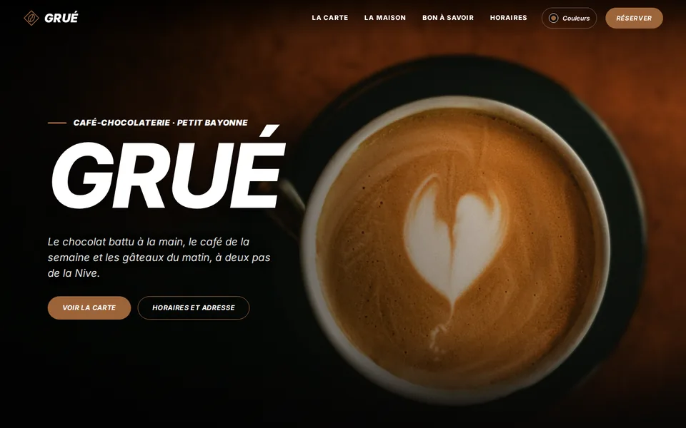 Le site de Grué, sur un écran d’ordinateur