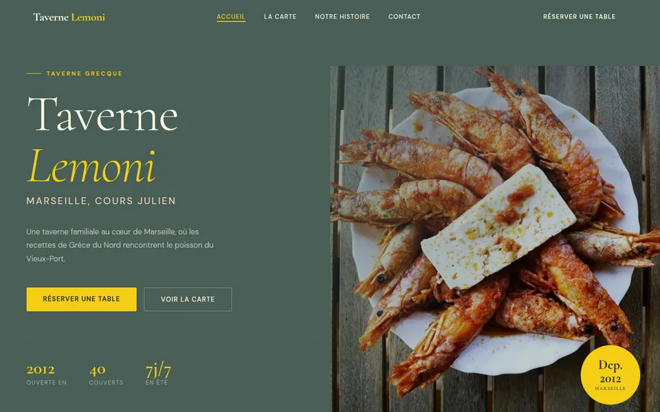 Le site de Lemoni, Marseille, cours Julien · taverne grecque